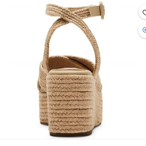 Steven New York Ramey Espadrille Platform Wedge Sandal - Raffia - Picture 7 of 15